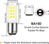 BA15D LED Double Contact Bayonet Base 120 Volts 4W Bulb?Daylight 6000K,40W Halogen Replacement Bulb?Dimmable BA15D LED for Sewing Machine Bulbs Pa...
