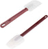 High Heat Resistant Silicone Scraper Spoon Commercial Spatula for Cooking, Rubber Spatula Set of 2 (9.5'')...