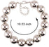 Metal Big Bead Ball Pendant Women Necklace Copper Metal Chunky Statement Round Choker Jewellery...