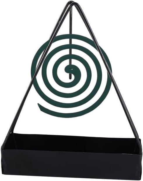 2 Pack Mosquito Coil Holder Triangle Iron Mosquito Coil Holder Mosquito Incense Rack Fireproof Incense Holder Portable Incense Holders...