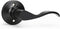 GOBEKOR 1 Pack Right-Handed Door Levers Black Dummy Lever Door Handle Closet Door Handles for Pantry Non-Turning Lock for Hall Closets...