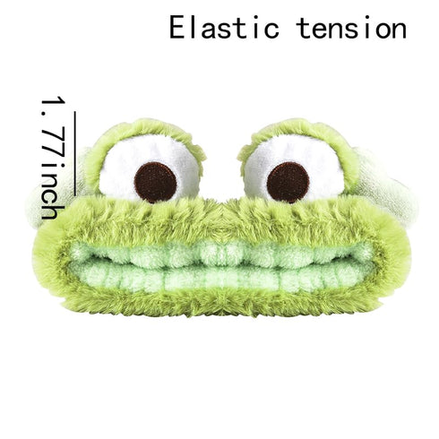 Frog Headband Headwear for Women Cute Animal Makeup Headbands Hairband Spa Skincare Head Band Wraps for Washing Face Lovely Hair Accessories Decor...