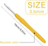 3.5 mm Crochet Hook, Ergonomic Handle for Arthritic Hands, Extra Long? Knitting Needles for Beginners and Crocheting Yarn (3.5 mm)......