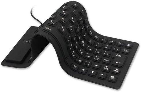 Waterproof Silicone Keyboard Foldable Flexible USB Mini Dustproof Dirt Proof...