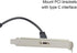 Poyiccot USB 3.1 Type C Extension Cable, USB C Extension Cable Short, USB C Panel Mount 10Gbps 60W USB C Extender Cable for Data & Sync (Straight ...