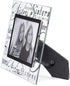Malden International Designs Mirrored Glass With Silver Metal Inner Border Sisters Picture Frame, 4x6, Clear...