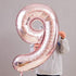 Juland Rose Gold Number Balloons Large Foil Mylar Balloons 40 Inch Giant Jumbo Number Balloons for Birthday Party Decorations 19...