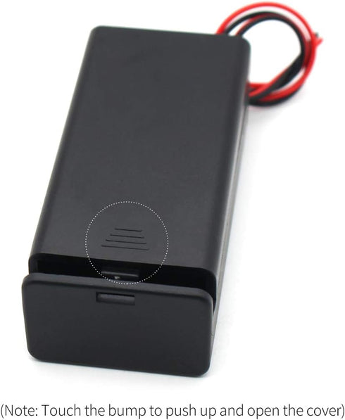 2 AAA Battery Holder with ON/Off Switch and Wire Leads Case Back Cover 2X 1.5V 3 Volt Storage Box Cables Line Cord Wire Cell Charger (5-Pack)...