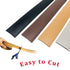 Self Adhesive Flat Floor Transition Strip, PVC Laminate Floor Strip Carpet Transition Strip Floor Threshold Divider Strips, Flooring Edge Trim (5M...