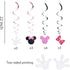 30Ct Minnie Hanging Swirl Decorations - Ceiling Streamers for Mouse Birthday Party – Mini Mouse Theme Party Supplies – Party Favors for Kids - Gli...