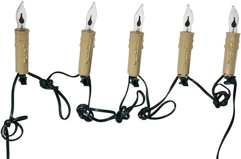 Kurt Adler 7-Light Flicker Flame Candle Light Set...