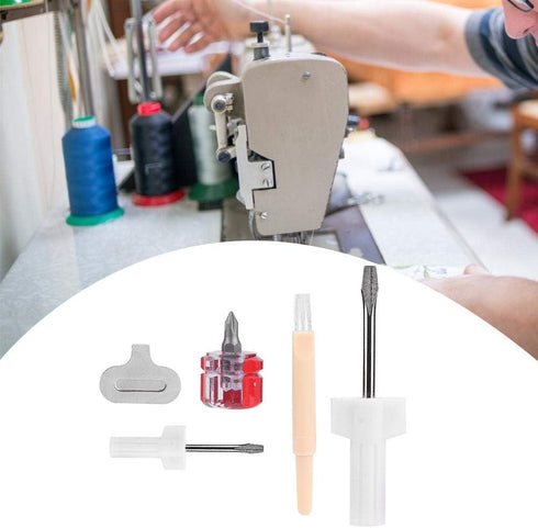 Jadeshay Sewing Machine Repair Kit, 5Pcs Sewing Machine Screwdrivers Thread Removal Tool for Sewing Machines Needle Plate Repair Accessories...