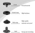 TLKKUE 50 Sets Leather Snap Fasteners Kit 10mm Black Metal Snap Buttons kit Stainless Steel with 4pcs Snap Fastener Installation Tools for Sewing ...