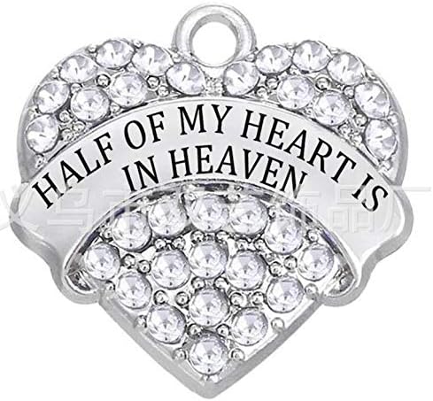 JUPPE Sympathy Gifts, Memorial Gifts for Loss of Loved One, Bereavement Thoughtful Gifts Angel Wings Christmas Tree Ornament, Half of My Heart is ...