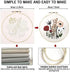 Embroidery Kit for Beginners 3 Pack, DIY Craft Embroidery Kit with Embroidery Thread Imitation Bamboo Embroidery Hoop Embroidery Needles, Floral P...