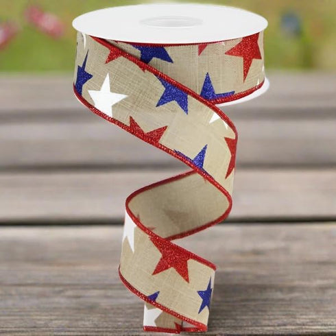 Craig Bachman 1.5" Beige Royal Canvas Ribbon: 10 Yards (Light Beige, 1.5") Craft Floral Arrangement Gift Wrapping Wired Edge Ribbon...