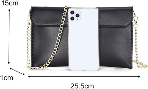 Covelin Women's Wristlet Clutch Handbag Qaulity Leather Envelope Evening Shoulder Bags...