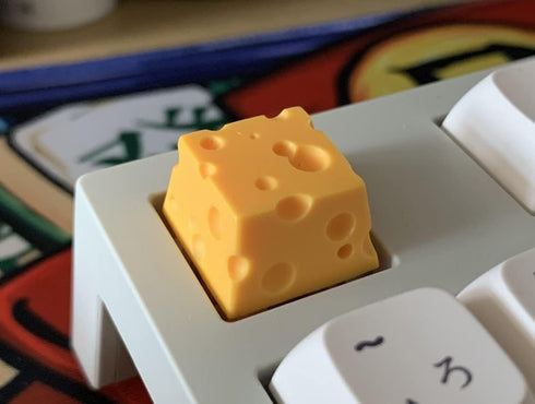 Cheese Keycaps Handmade Customized OEM R4 Resin Keycap for Cherry Mx Gateron Switch Mechanical Keyboard Present Gift...