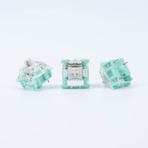 Gateron Jade Series Pre-Lubed Linear White Keyboard Switch,3-Pin 38gf Double Spring Switche,for MX Gaming Mechanical Keyboard(Jade White,10PCS)...