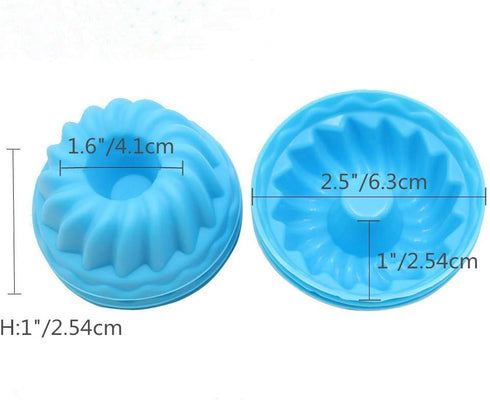 To encounter Silicone Baking Cups, 24 Pack Mini Silicone Baking Cake Molds, Nonstick Cupcake Liners, Bpa Free Fancy Dessert Tray - Jelly and Muffi...