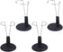 PATKAW Doll Stand, 4 Pcs 5.9 Inch Portable Doll Stands Teddy Bear Stand Doll Display Case for Storage and Organization of Childrens Dolls - Black...