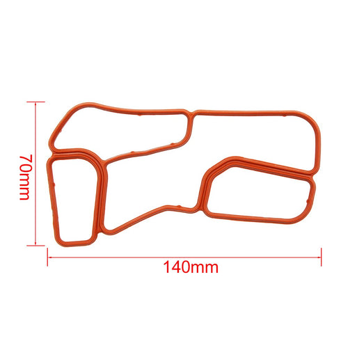 X AUTOHAUX Cooler Housing Gasket Engine Oil Filter Seal for Mercedes-Benz 2721840080...