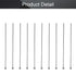 Utoolmart 2mm Dia Round Tip Steel Straight Ejector Pin Punch 150mm Long Silver Gray 10pcs...