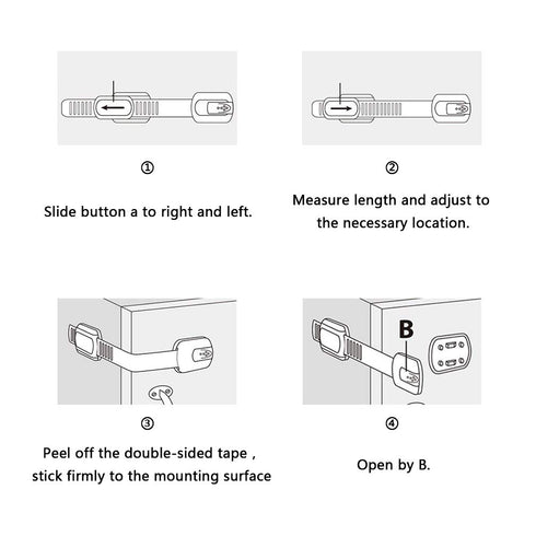 Viaky 8 Pack Brown Cabinet Locks Baby Proofing Child Safety Cabinet Locks Adjustable Straps Baby Proof Latches for Drawers Oven Refrigerator Toile...