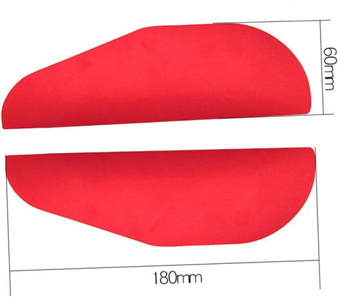 2Pcs Red Aluminum Alloy Side Mirror Rain Shield Flexible Rearview Mirror Visor Guard Protects From Rain Snow Sunlight for Cars Suvs Trucks...