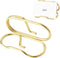2 Pack Metal Business Card Holder for Desk, Gold Vertical Card Display Stand Organizer for Office and Home (Style-C-Gold)...