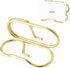 2 Pack Metal Business Card Holder for Desk, Gold Vertical Card Display Stand Organizer for Office and Home (Style-C-Gold)...