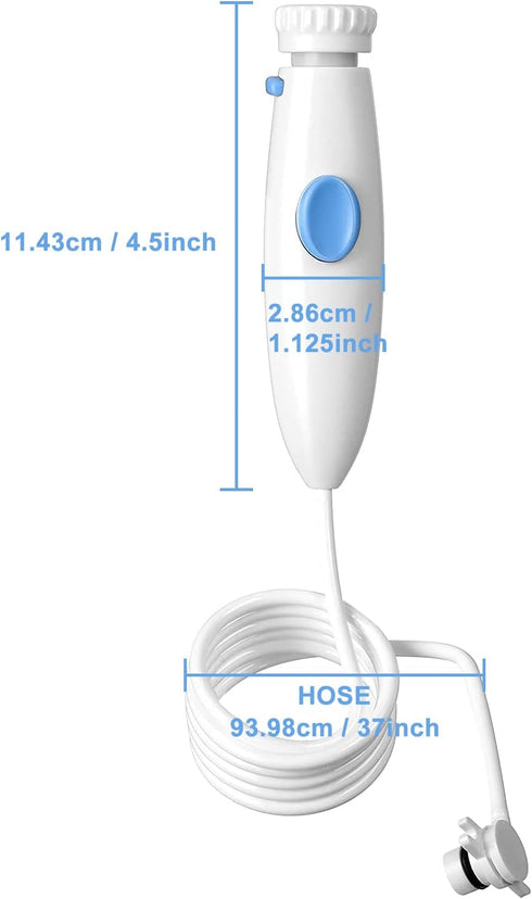 Oral Hygiene Accessories Water Hose Plastic Handle Compatible for Waterpik Oral Irrigator Wp-100 WP-900, Pack of 1 Handle/Hose...