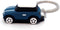 Keychain with MINI Cooper(Silicone Model), 3D OM, Stylish Cute Adorable, Silver Chain (Blue),KM1-B1...