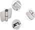 2Pcs Public Toilet Stainless Steel Hinge Public Toilet Toilet Partition Hardware Connection Accessories Hotel Shopping Mall Public Toilet Partitio...