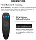 BPR2S Plus Air Mouse Remote Control Bluetooth Voice Remote Control 2.4G RF Remote with USB Receiver 6 Axis Gyroscope Support IR Learning TV 4 Keys...