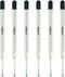 3.9'' ballpoint pen refill, replaced stylus and ballpoint pen metal refill, smooth writing ballpoint pen refill (black, 6 Pack)......