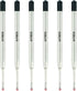 3.9'' ballpoint pen refill, replaced stylus and ballpoint pen metal refill, smooth writing ballpoint pen refill (black, 6 Pack)......