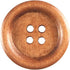 100 Pcs Classic Wooden Buttons, 0.7-Inch (18mm) Diameter -Brown, for Sewing Projects...