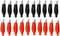 20Pcs Alligator Clips Black Red Soft Insulated Boots Covered Test Lead Clamp-(small)...