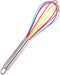 8/10/12 Inch Stainless Steel Egg Blender Balloon Whisk, Manual Whisk Blender, Kitchen Baking Utensils, Cream Butter Whisk (Color : Rainbow 10 Inch...