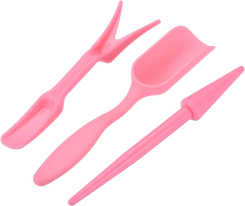 MECCANIXITY Garden Shovel Hand Tools Transplanting Succulent Cultivation Digging Scoops Kits, Pink...