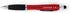 Light Up Scripture Pens With Stylus - Strong & Courageous, Red Illuminated LED Ballpoint Pen With Black Ink, Bible Study Pens For Bible Journaling...
