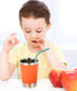 Reusable Thin Short 6.7" Cute Silicone Bendy Straws for Toddlers&Kids&Baby,6 10 12 oz Wine/Yeti Tumbler, Coffee/Cocktail Mug,Soda Cans,Take n toss...