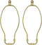 10 Inch Lamp Harp, 2 Set Gold Lamp Shade Harp Holder with Finial, DIY Detachable Replacement Lampshade Adapter Harp Bracket Hardware for Table/Flo...