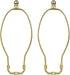 10 Inch Lamp Harp, 2 Set Gold Lamp Shade Harp Holder with Finial, DIY Detachable Replacement Lampshade Adapter Harp Bracket Hardware for Table/Flo...