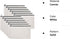12 Pieces White Cotton Canvas Makeup Bag, Multipurpose Cosmetic Bag with Zipper Travel Toiletry Pouch, Blank DIY Craft Bag (White, M)...