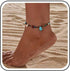 Boho Turquoise Anklet Bracelet Colorful Seed Bead Ankle Blue Turquoise Dangle Anklet Bracelet Black Wax Rope Anklet Rainbow Rice Bead Foot Anklet ...
