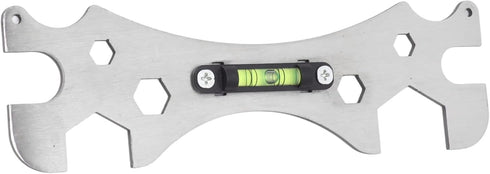 Multifunction Wrench Level Tool Engineering Level Mounting Leveling Tool Wrench Hex Screw Removal Spanner for Bathroom Faucet Water Pipe Repair...