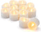 12 Pack Timer Tea Lights Candles Battery Operated, Flameless Flickering Fake Tealight Outdoor Electric Votive Candle Bulk for Halloween Decor...