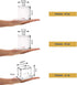 Swab Holder Canisters with Lid, Bathroom Qtip Dispenser Apothecary Jars, Clear Plastic Cotton Ball Pad Container for Cotton Swabs, Q-Tips, Make Up...